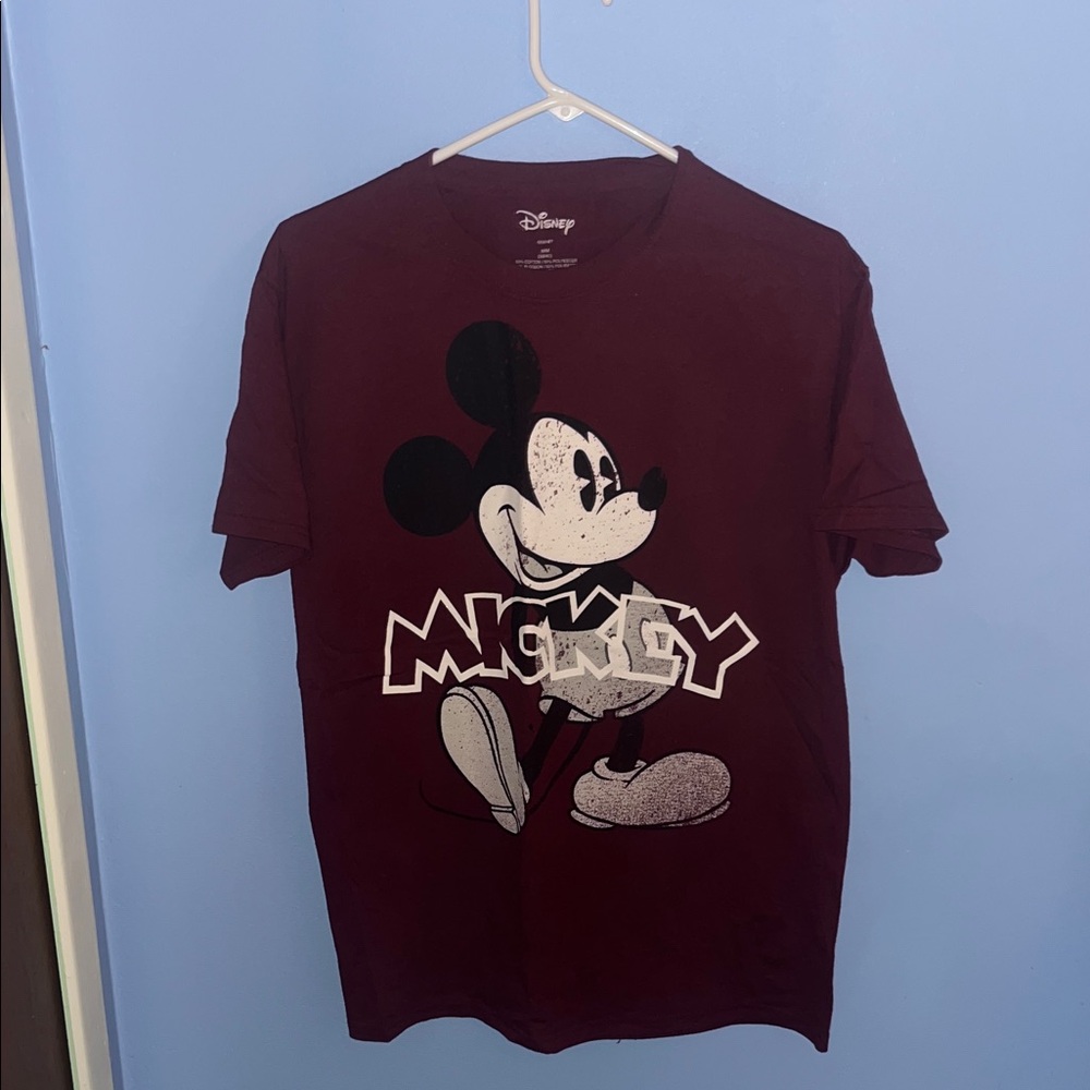 Disney Burgundy Mickey Mouse Tee